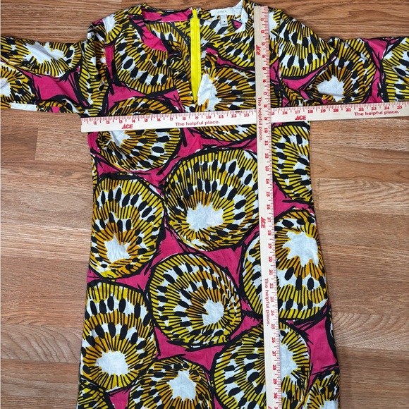 J.Crew Ratti Electric Kiwi Pink Tunic Summer Mini Dress Size 8 100% Cotton - Picture 7 of 8
